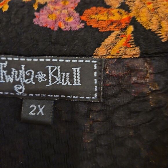🌹Twyla and Blu II  Vintage Open Front Jacket sz 2X - Picture 4 of 7